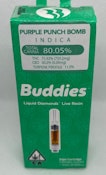 Buddies Purple Punch Bomb LR Liquid Diamonds Cart 1g