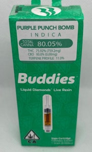 Buddies - Buddies Purple Punch Bomb LR Liquid Diamonds Cart 1g