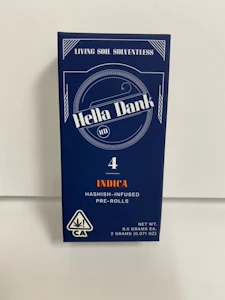 HELLA DANK - Lemon Larry x Ice Cream 2g Infused Pre-rolls 4pk - Hella Dank