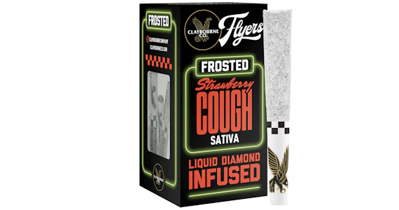 Claybourne Co. - Claybourne Co. - Strawberry Cough Flyers Frosted Infused Pre-Rolls - 5ct
