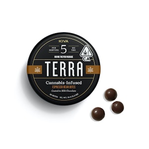 KIVA - Terra Bites: Dark Chocolate Espresso Beans 100mg