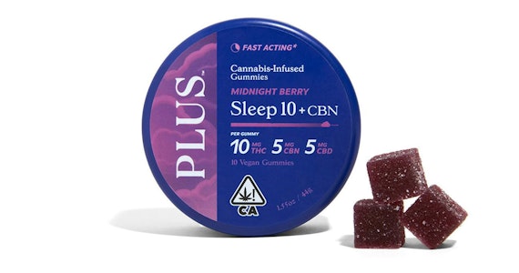 Plus - Plus - Midnight Berry 10:5:5 Sleep Solventless Rosin Gummies - 200mg
