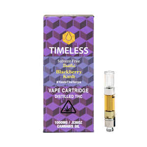TIMELESS VAPES - TIMELESS - BLACKBERRY KUSH 1 GRAM VAPE CART