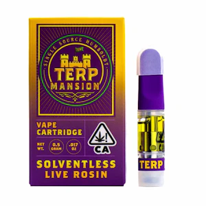 TERP MANSION - Terp Mansion Poddy Mouth Rosin Cartridge .5g