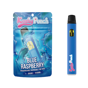 Kushy Punch - 1g Hybrid Blue Raspberry (All-in-One) - Kushy Punch