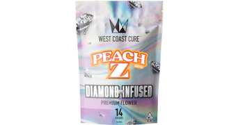 West Coast Cure - Peach Z Diamond Infused Premium Flower - 14g