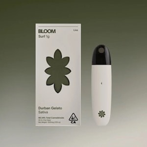 Bloom - Bloom Live Resin Disposable 1g Durban Gelato