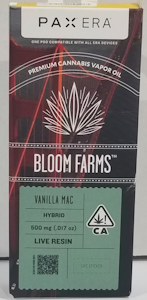 Bloom Farms - Vanilla Mac LR Pax Pod .5g - Bloom Farms