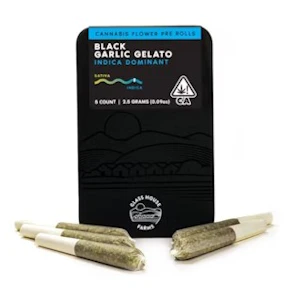 Mary's Medicinals - [Glass House] Preroll 5 Pack - 2.5g - Black Garlic Gelato (I/H)