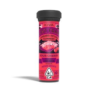 LOST FARM - Kiva - Lost Farms Live Resin Gummies - (Mendo Breath) Sour Cherry 100mg