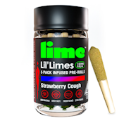 Lime - Strawberry Cough Infused Mini Prerolls 5pk