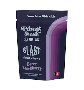 Private Stash | Blast Fruit Chews | Berry Blackberry | 100mg