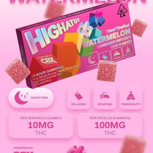 HIGHATUS - HIGHATUS - WATERMELON GUMMIES - 100MG