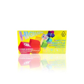 HIGHATUS - Edible - Pineapple - 10-Pack - Sour Gummies - 100MG