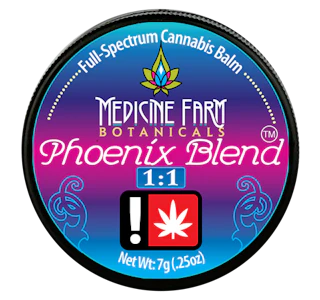 MEDICINE FARM BOTANICALS - Phoenix Blend, 1:1 CBD, 0.25 oz