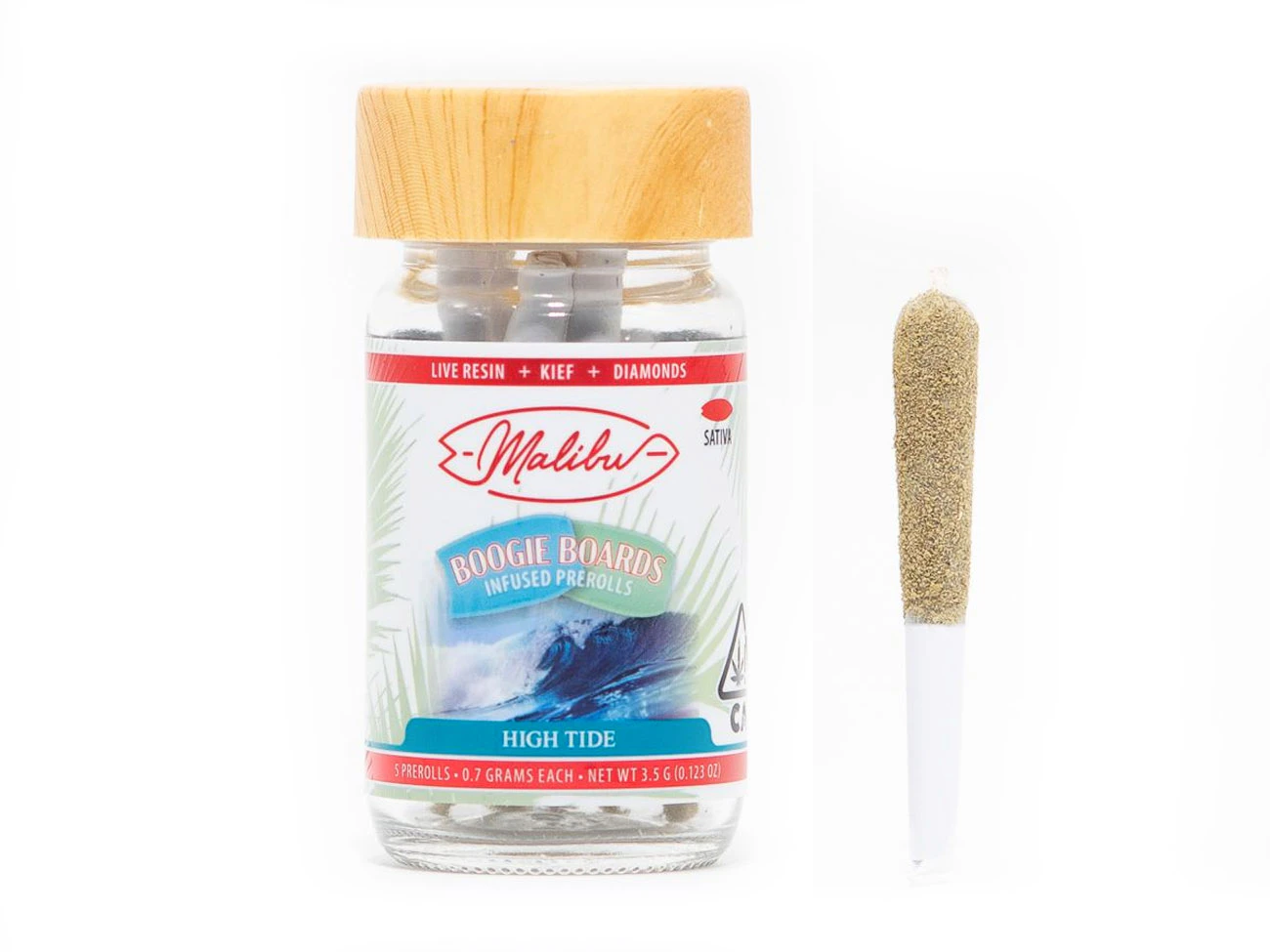 Malibu Gold - Malibu - High Tide - 4.2g Boogie Boards Infused Pre-Rolls - 6pk Main Image