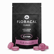 FloraCal | Live Rosin Gummies (10ct) | Pink Lemonade | 100mg