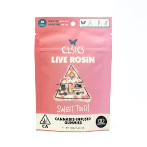 CLSICS - CLSICS Sweet Tooth Strawberry Shortcake Live Rosin Gummies 100mg