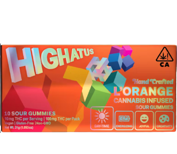 HIGHATUS - L'Orange 100mg Sour Gummies 10 Pack - Highatus