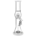 GLASS: 17 INCH 2 CHAMBER PERC BONG