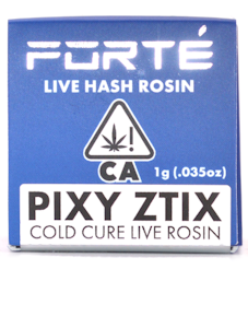 Forte Farms - FORTE - Pixy Ztix - 1g Cold Cure Live Rosin