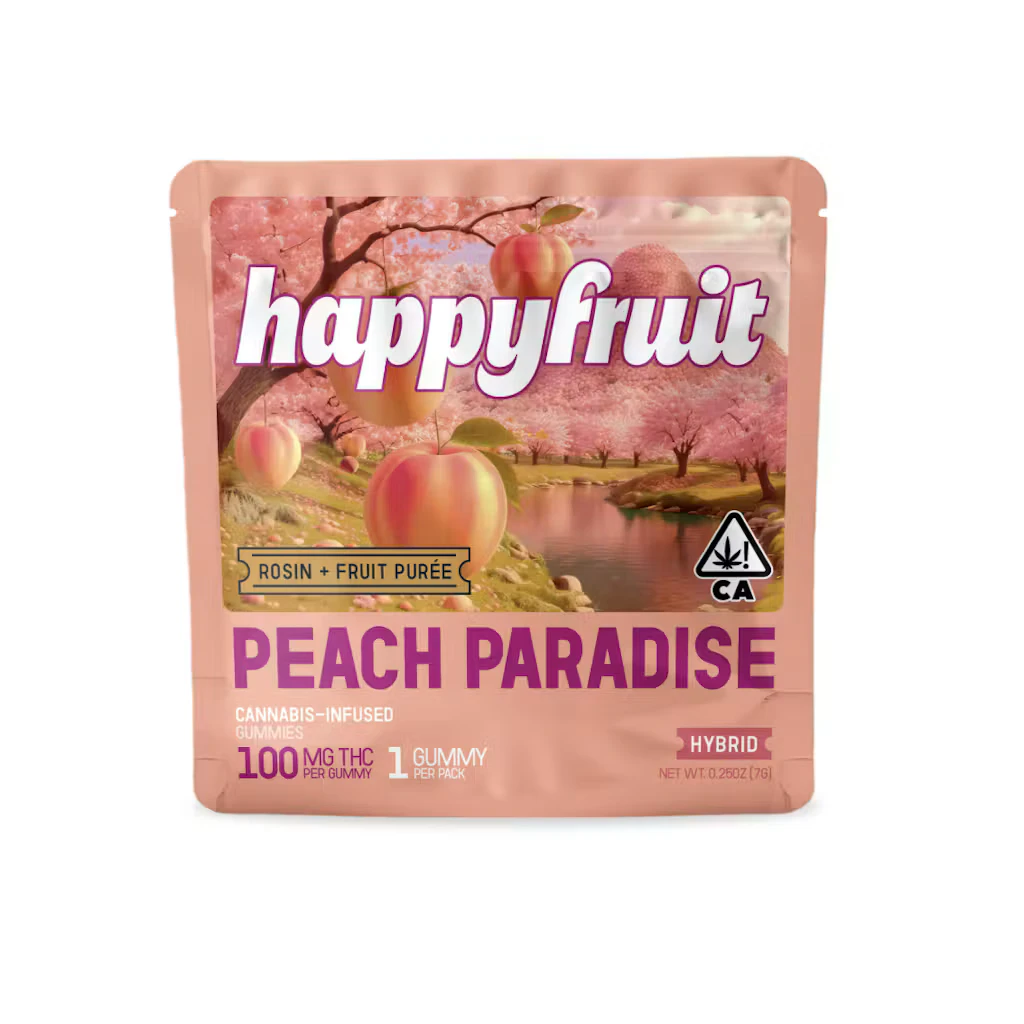 Happy Fruit - Happy Fruit - Peach Paradise Rosin Gummies Single 100mg Main Image
