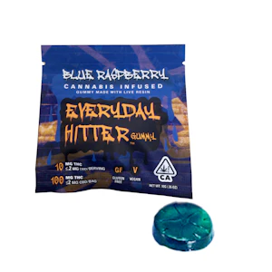 Everyday Hitters - 100mg Blue Raspberry Gummies (10mg - 10-Pack) - Everyday Hitter
