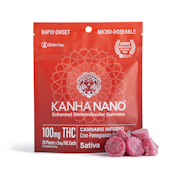 Kanha - Cran Pomegranate Gummies - Sativa NANO (100mg)