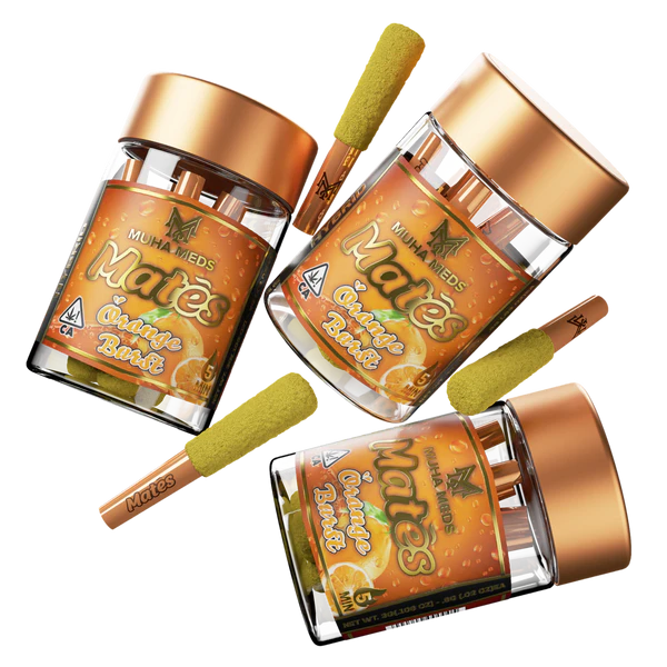 Muha Meds - Muha Meds - Mates Orange Burst - 3g Pre-Rolls - 5pk Main Image