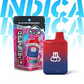 Hellavated Cloud Bar Razberry Blitz 1g Disposable Flavored Cartridge - Indica