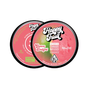 HAPPY FRUIT - GUAVA DELIGHT GUMMIES 100MG - HAPPY FRUIT
