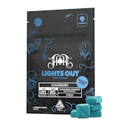 Heavy Hitters | Cloudberry Sugar Free (Indica) - 1:1 CBN Lights Out Gummies 5pk