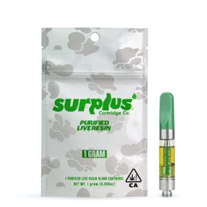 Surplus - Surplus - True Glue - 1g Live Resin Cart