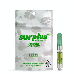 Surplus - True Glue - 1g Live Resin Cart