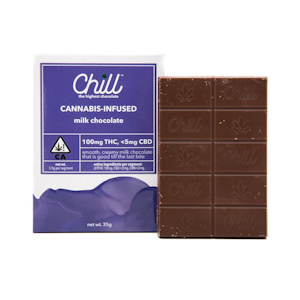 Chill Chocolates - 100mg THC Chill Milk Chocolate Bar