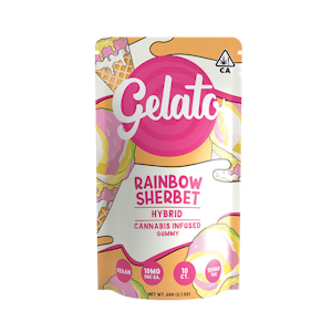 Gelato - Rainbow Sherbet Gummy 10Pk 100mg - Gelato