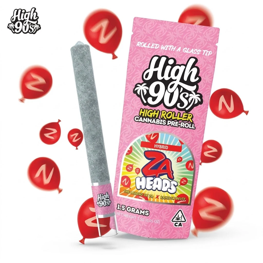 HIGH 90s - High 90s - ZA Heads 1.5g Infused High Roller Pre Roll Main Image