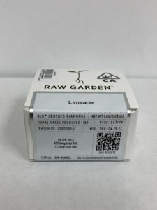 Raw Garden - Limeade 1g Refined Live Resin Crushed Diamonds - Raw Garden