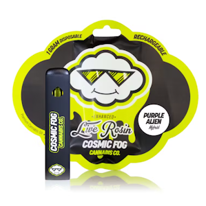 COSMIC FOG - PURPLE ALIEN ROSIN DISPOSABLE 1G - COSMIC FOG