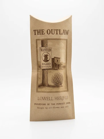 Lowell Smokes - Subway Sesh -Indica- 30% THC | 1g Single Outlaw (Pre-Roll) ,  | Lowell Smokes  -n12 front