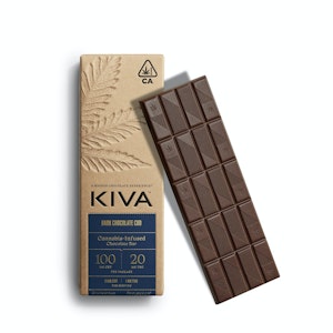 KIVA - Kiva - Dark Chocolate 5:1 CBD Bar - 100mg