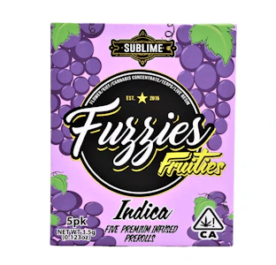 Fuzzies - Fuzzies Fruities Shorties Grape Ape 5-Pack 2.5g