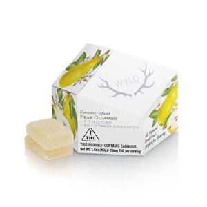 WYLD - WYLD Pear 1:1 CBG:THC Gummies