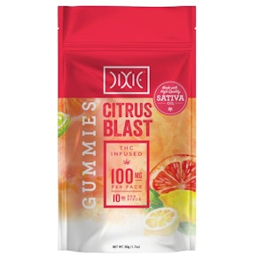 Dixie Gummies - Citrus Blast Sativa - 100mg