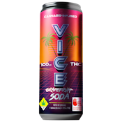 Vice | Grapefruit | 12 fl oz Soda | DOH | 100mg THC 100mg CBG