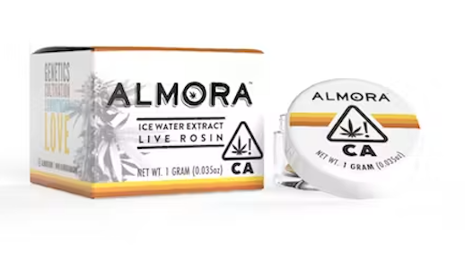 ALMORA FARMS - Almora Farm Live Rosin - Peaches and Cream 76%