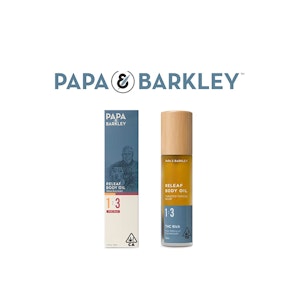 Papa & Barkley - Papa & Barkley - Releaf Body Oil THC Rich - 1:3 CBD:THC - 60ml