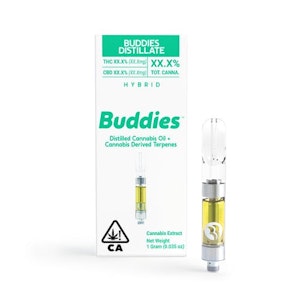 Buddies - Lucid Blue Live Distillate 1g Cart - Buddies