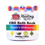 Hippie's Hideaway Bath Soak - 100mg CBD - Healing Rose