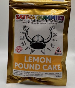 Lemon Pound Cake - 100mg Sativa Gummies - Mighty Vikings